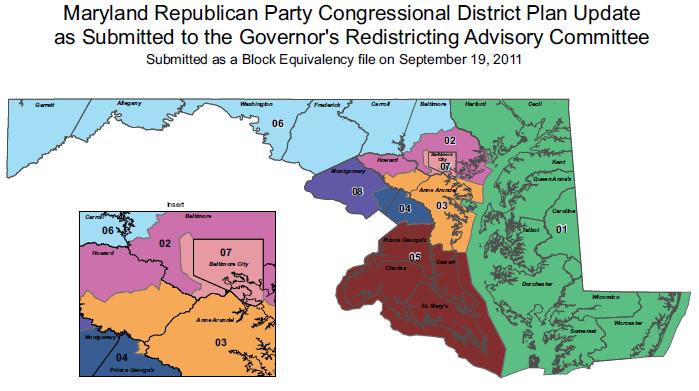 GOPs Redistricting Map